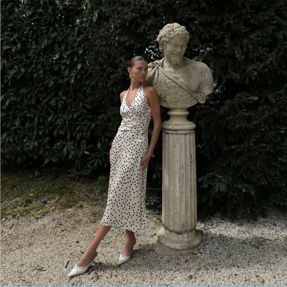 MESHKI Marguerite midi polka dot dress - Picture 5 of 9